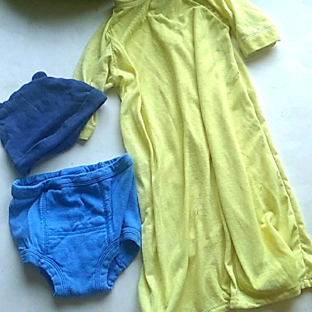 Lot of baby sleep sack ,training pants and hat with ears